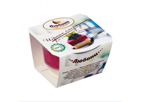 Десерт-пирожное «Черная смородина со сливками» 125 гр. фабрики "Любони"