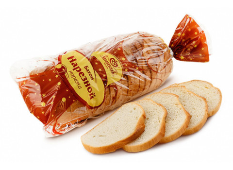 Батон нарезной (нарезка) фабрики «Королёвский хлеб»